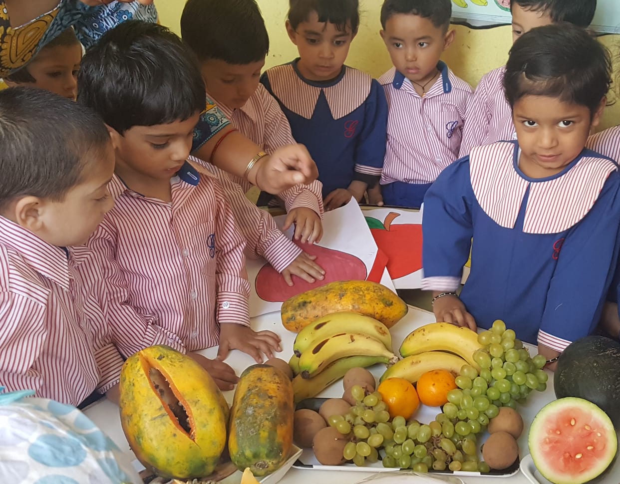 Kartiken Frist in fruit competition in solan