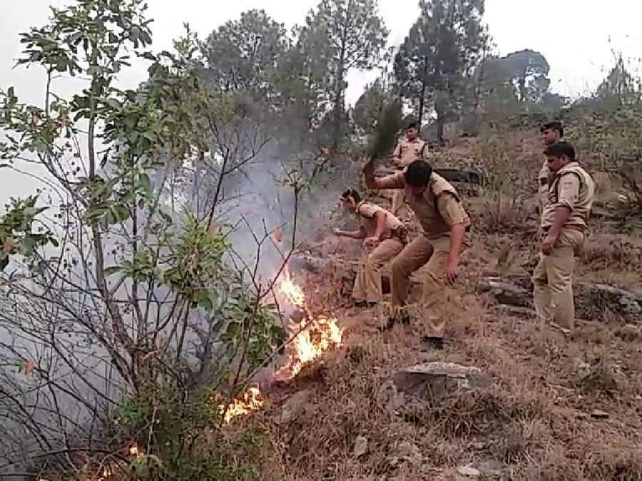उत्तराखंड में आग