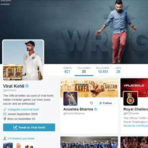 Virat Kohli follows Anushka Sharma back on Twitter and Instagram
