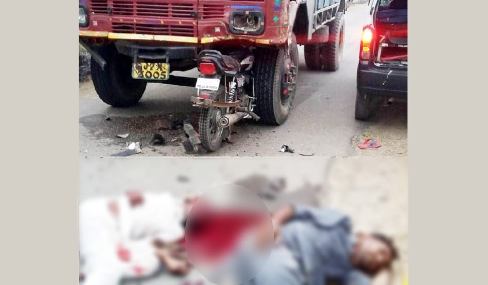 2 man killed in road accident due to fire smoke