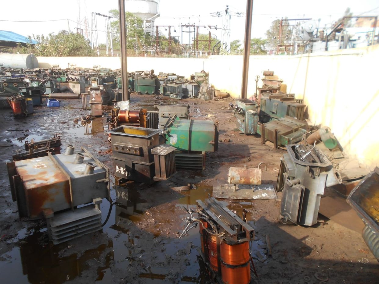 burned transformer