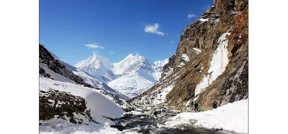  first time snow covered ghepan lake photos gone viral on social media.