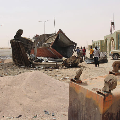is militants selling eggs and chicken in libya