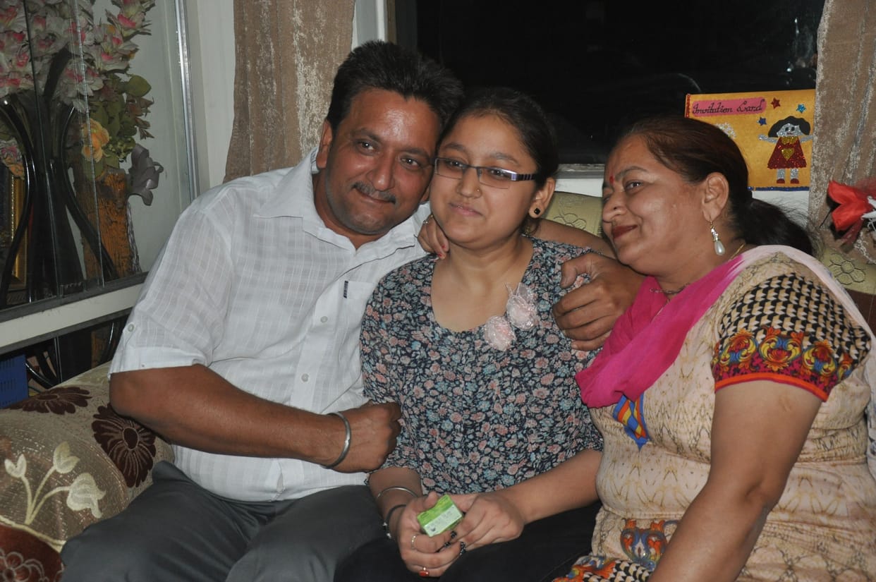 Palak Gupta got first position in Commerce stream in 12th