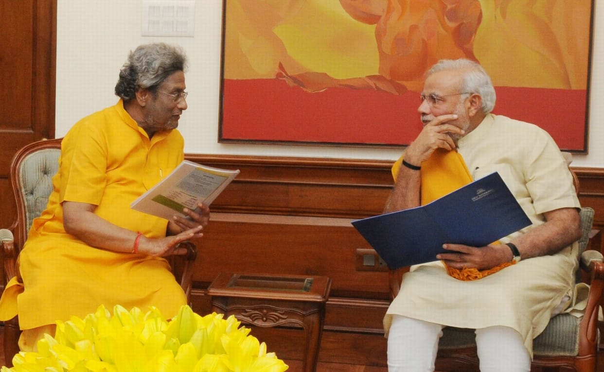 PM very closed dr. pandya in rajyasabha, photos.