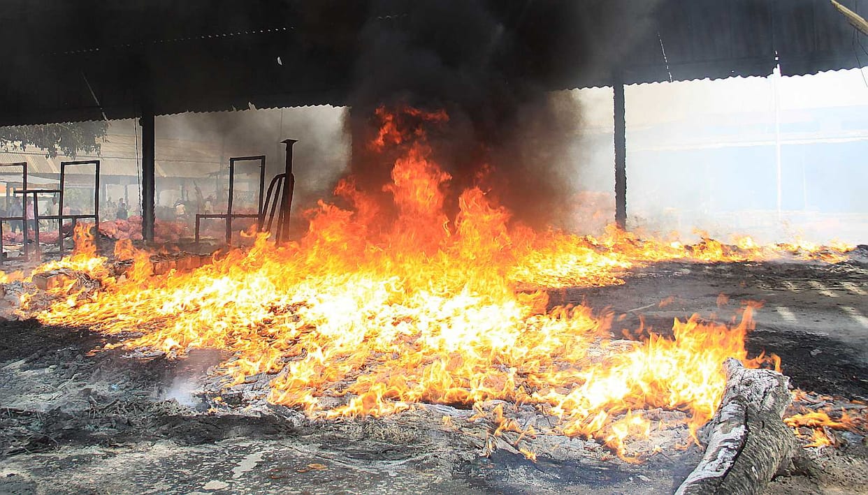 Three houses from fire damage millions