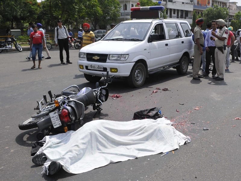 road accident, bike accident, tipper accident, crime, mohali accident, mohali