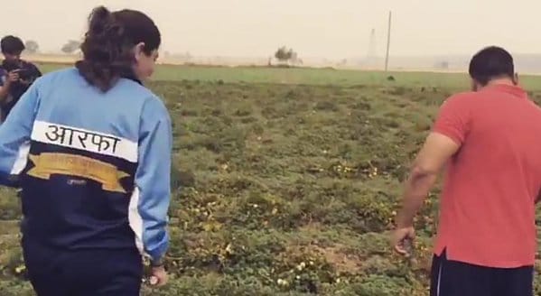salman khan, anushka sharma, sultan movie shooting, bollywood movie shooting
