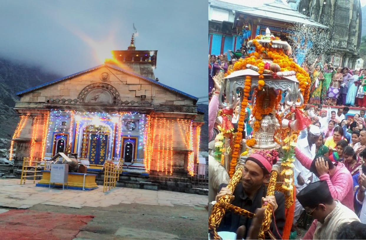 baba kedarnath doli move to kedar dham.