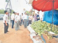 nagar parishad team, incroachment, altimatum