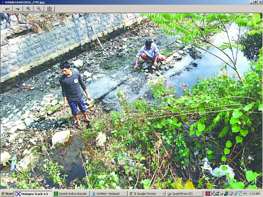 People trickled water Trse