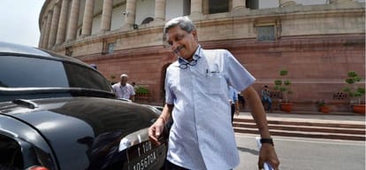 PM Modi praised Parrikar's speech in rajyasabha