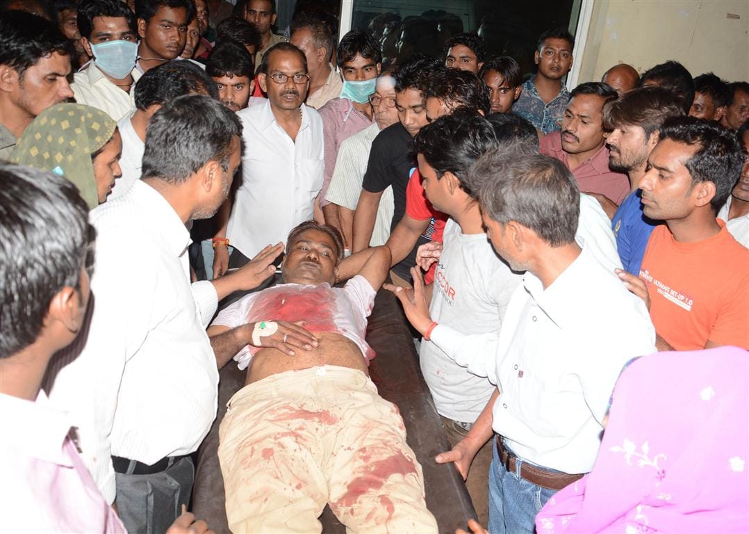 Saraf and his son attacked , killing son