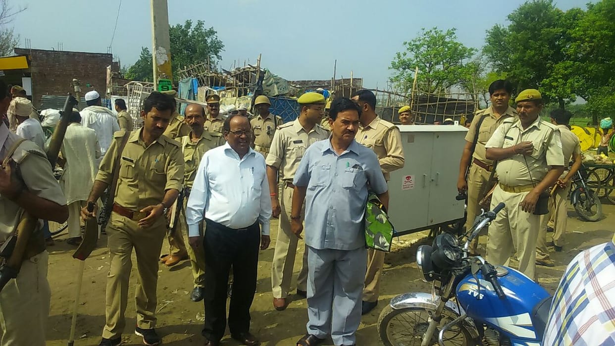 police destroyed tamachpur sabji mandi