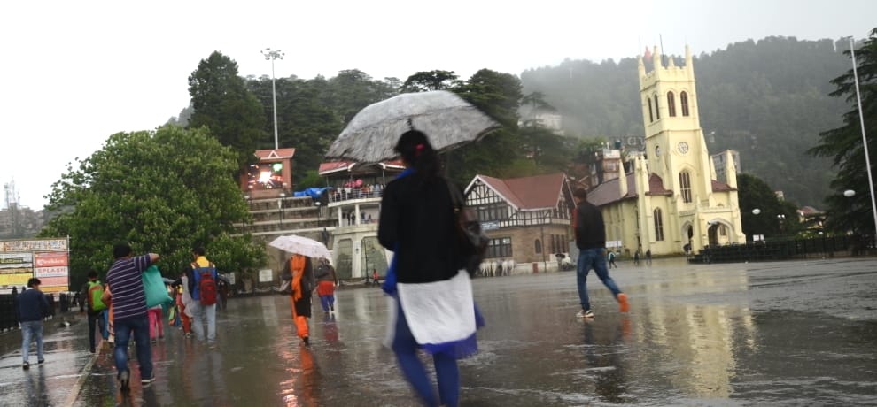 rainfall in himachal, relief from heat.