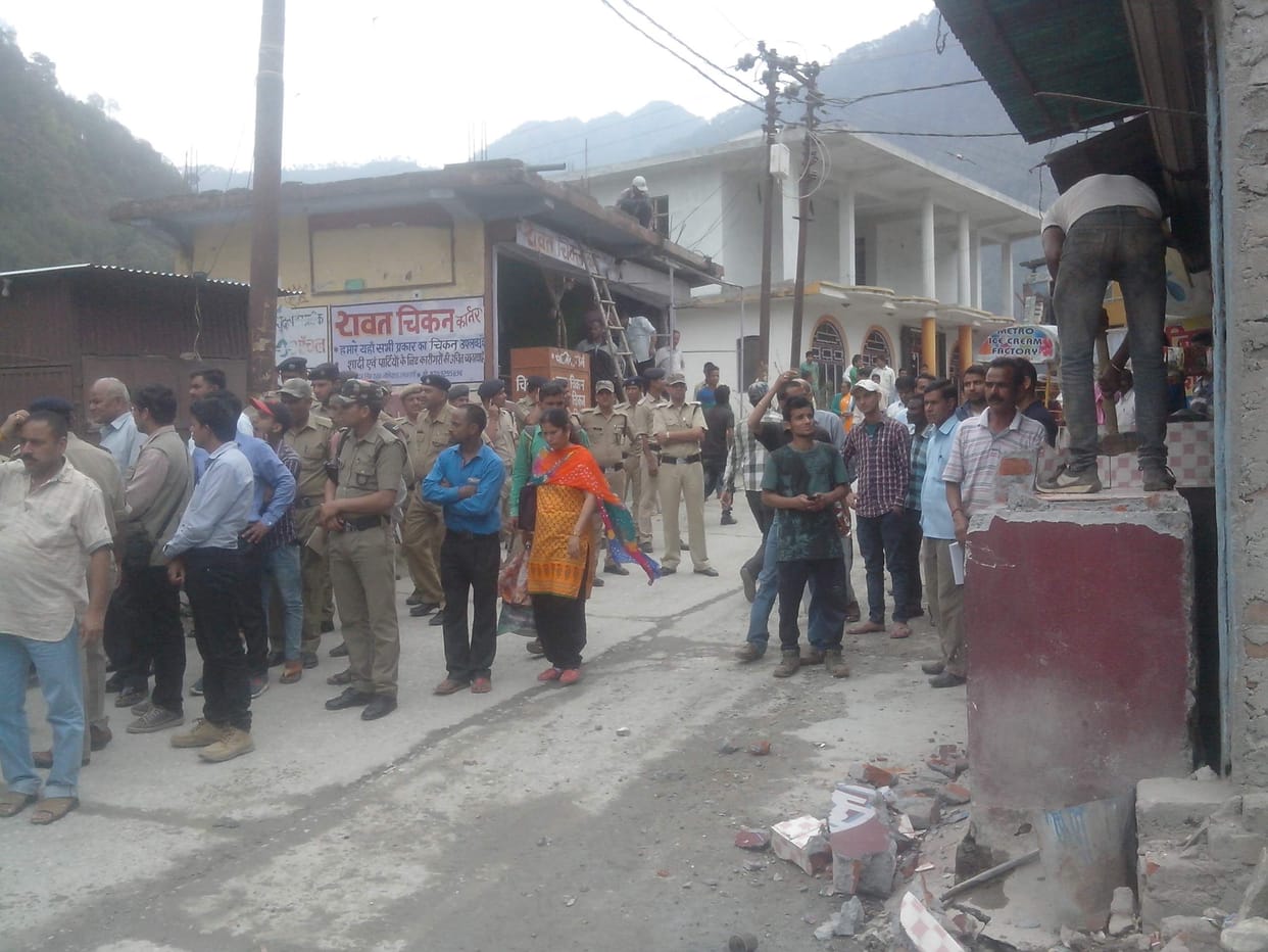 Authorities removed the encroachment Joshiyada
