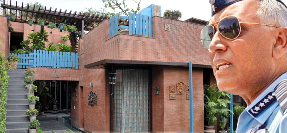 agusta westland deal issue silence before sp tyagi residence in gurgaon