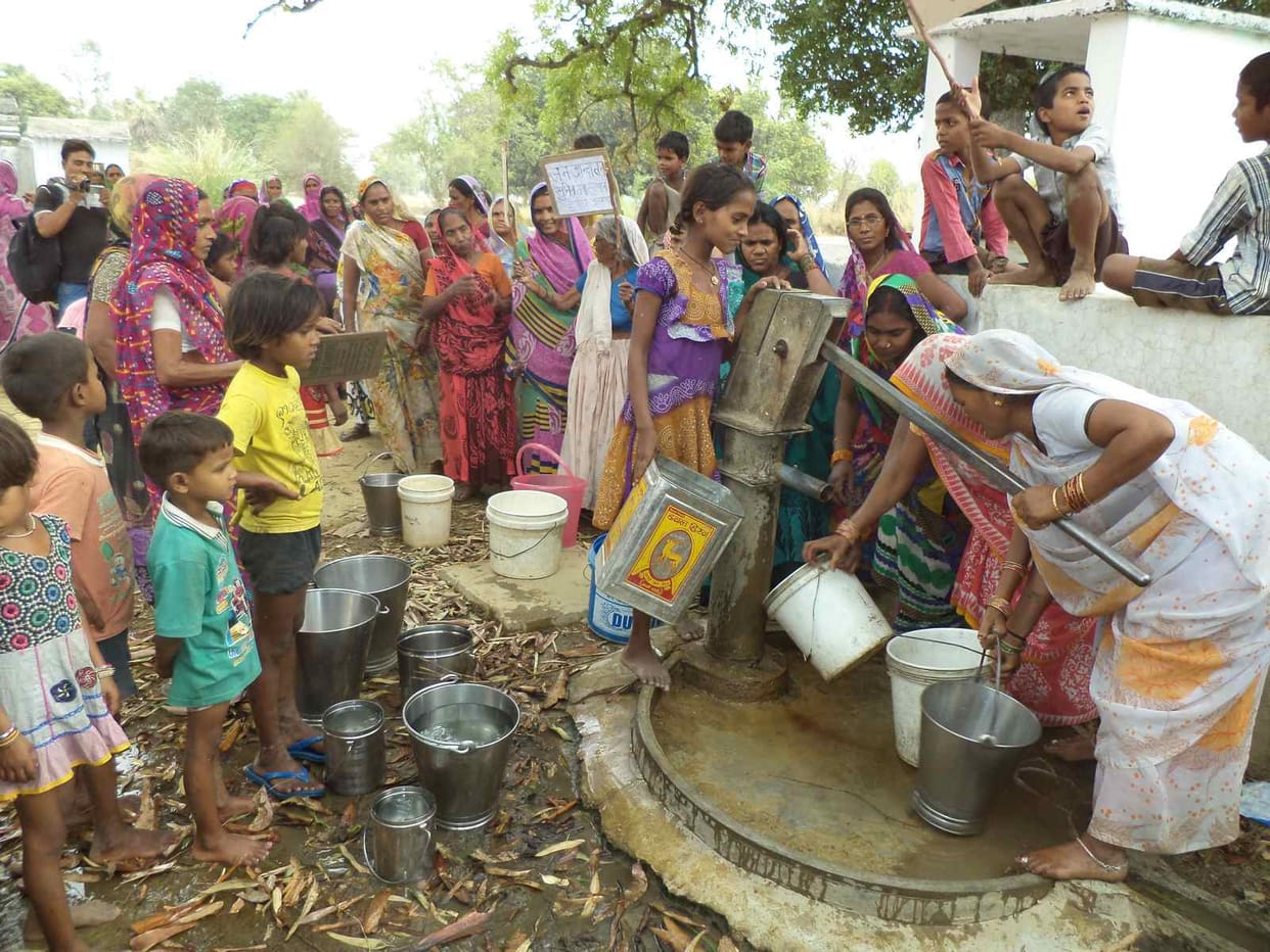 Without water for the past three months