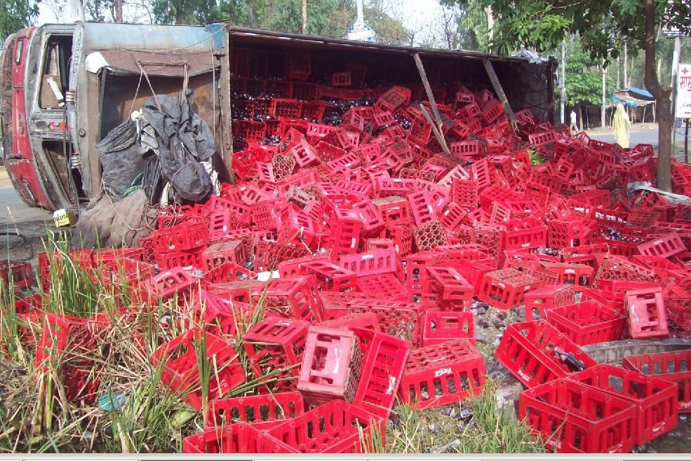 Reflex truck full of cold drinks, the loss of millions