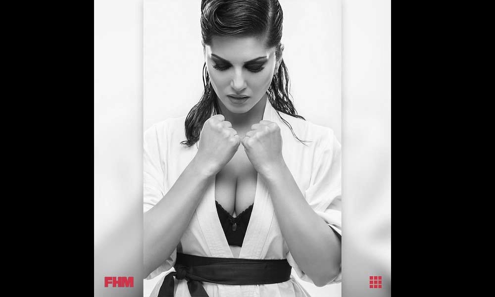 sunny leone magazine shoot with husband