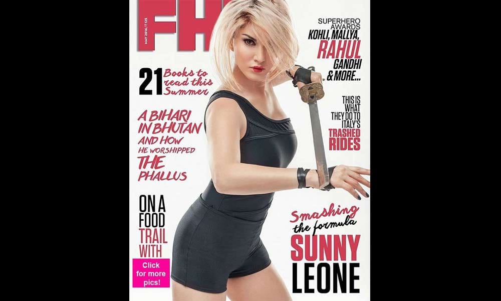 sunny leone magazine shoot with husband