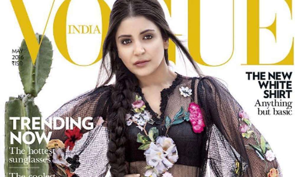 anushka sharma poses for vogue magazine