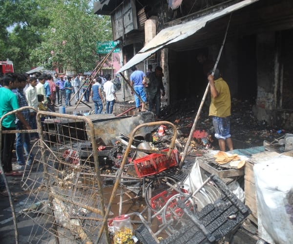 Fire in canteen and medical store in Lucknow.