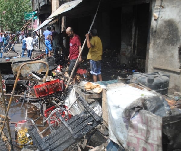  Fire in canteen and medical store in Lucknow.