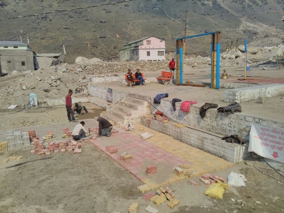 June will become the bathing ghats, Geo-textile