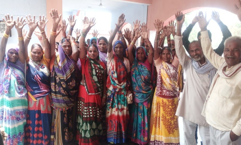Villagers demonstrated against Kotedar