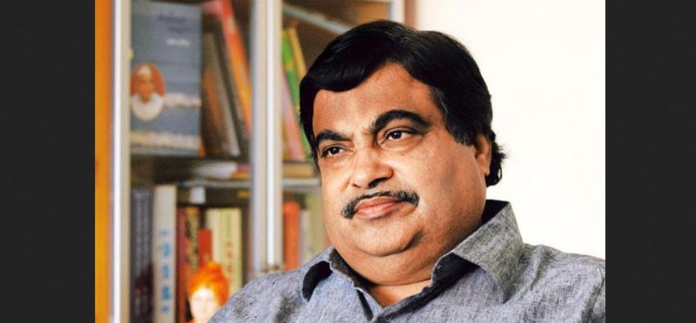 Nitin Gadkari on a visit to himachal