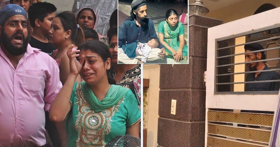 lady on protest, pragnent lady on protest, ludhiana pragnent lady on protest, ludhiana, punjab