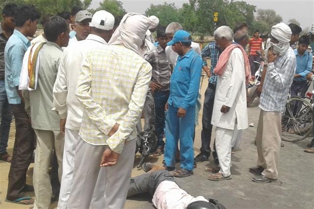 DCM trodden by bike , man killed