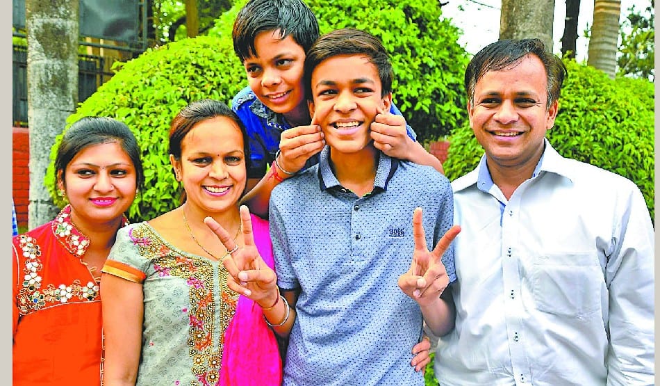 toppers student of ticity in ICSE, spells success