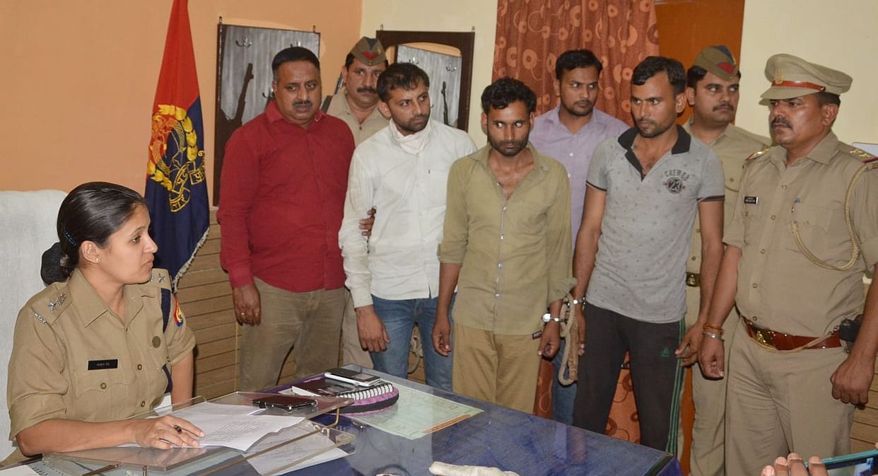 Three of the gang were arrested Crooks.