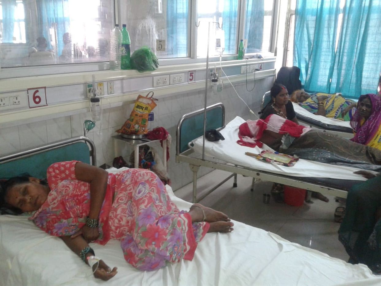Four diarrhea patients admitted in hospital