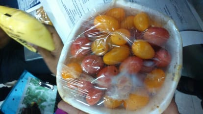 big bazaar lucknow selling below standard food stuff