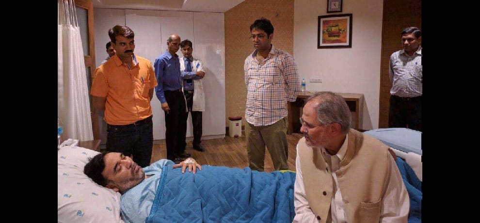 gopal rai surgery successsful, bullet took out of his neck which was there from 1999