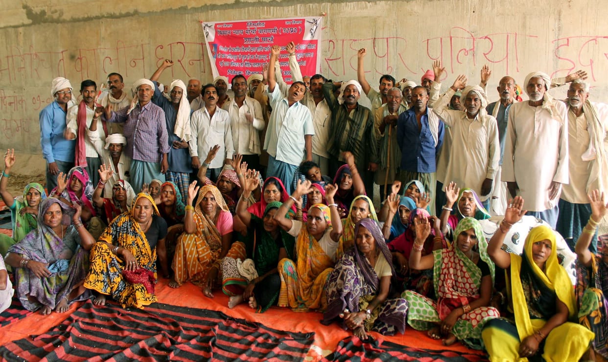 Farmers preparing for Gandhi Peace Tour