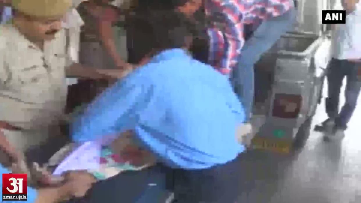 in road accident father died and son injured