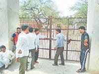 villegers, lock open, school, narnaul