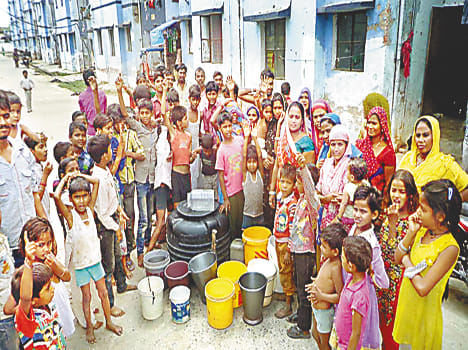 kanshiRam Colony water display