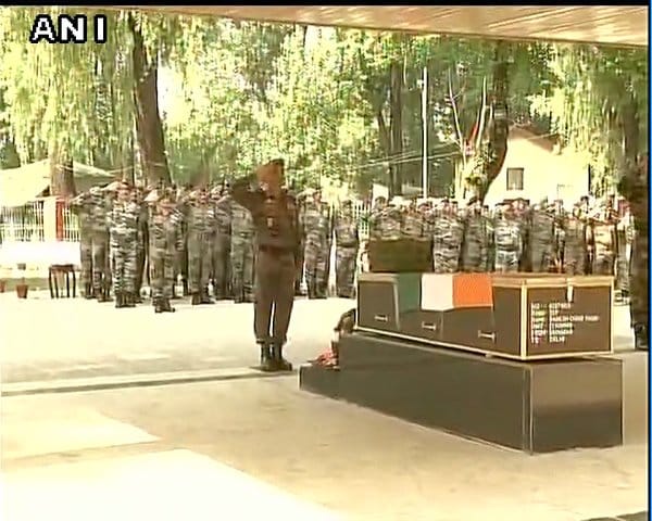 Wreath laying ceremony of martyr Jawan Ramesh Chand Yadav