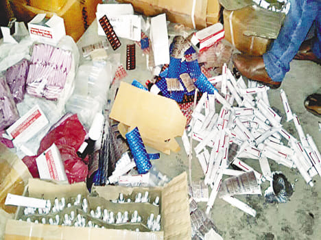 Cache of drugs found in CHC expiry