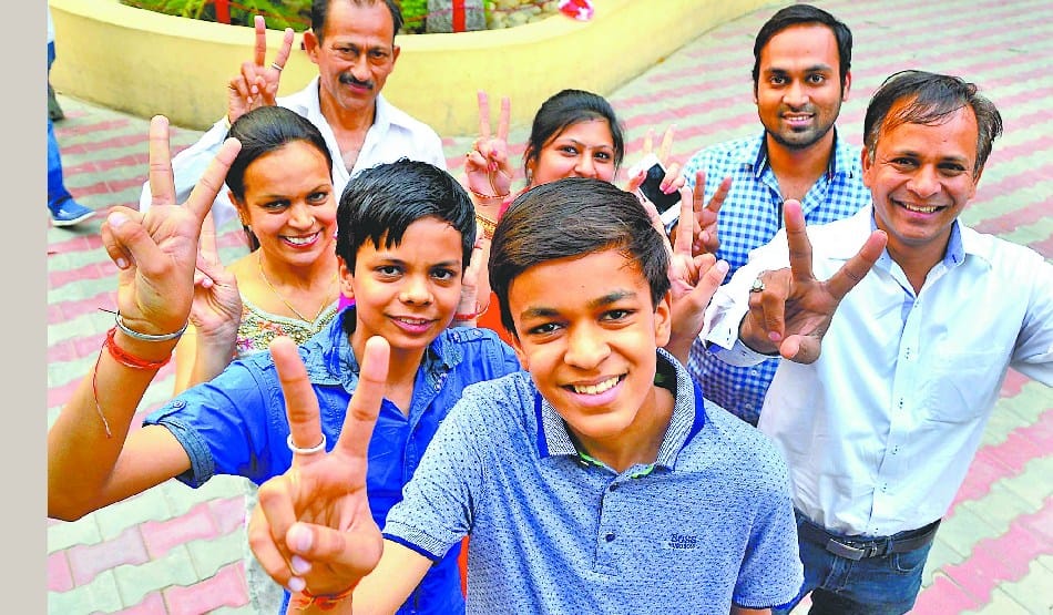 toppers student of ticity in ICSE, spells success