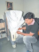 rajindra ultrasond center, caught, sonography test, yamuna nagar, harayana