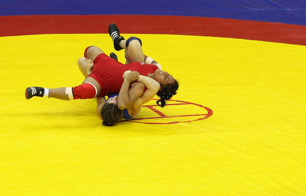rinku beat by pinda in wrestling