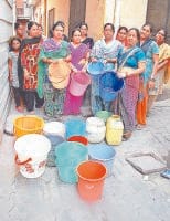 ward persons , not recived, clean water, panipat, harayana