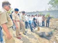 bhiwani news, crime, shot, youth, dead body, throw, pond