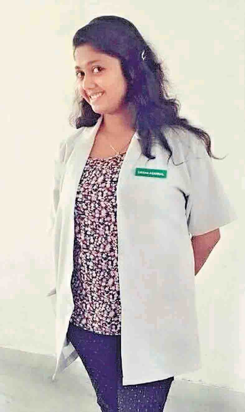 deeksha  returned home to wear shroud in place of  White apron